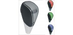 Automatic Color Changeable Car Black Faux Leather Touch Activated Ultra LED Light Shift Knob--RGB