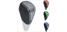 Automatic Color Changeable Car Black Faux Leather Touch Activated Ultra LED Light Shift Knob--RGB