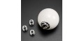 Universal White Round Ball Shaped Gear Shift Lever Knob for Manual Car Auto