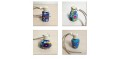  ?4pcs Polymer Clay Perfume Pendant Essential Oil Bottles Car Hanging Decorations (Random Color)