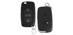 Car Auto Remote 3 Case Fob Shell Uncut Blade for A2 A3 A4 A6 TT