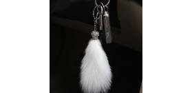 Fashion Genuine Fox Fur Key Chain Fox Fur Mink Keychain Key Ring FUR Key Chain Car Key Chain