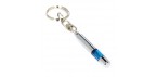 Portable Car Static Electricity Eliminator Keychain - Static Eliminating Bar, Silver