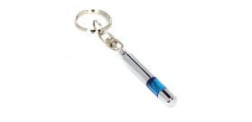 Portable Car Static Electricity Eliminator Keychain - Static Eliminating Bar, Silver