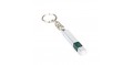Portable Car Static Electricity Eliminator Keychain - Static Eliminating Bar, Silver