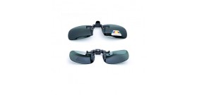  Myopic Sunglass Clip Super Light Polarized Lens Anti Glare Dark Green