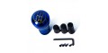 15mm Inner Hole Diameter Aluminium Alloy Cylinder Shape Car Shift Knob Cover