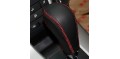 Black Genuine Leather Gear Shift Knob Cover for Automatic