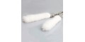 Car Pendant Black&White Mink Fox Fur Hangings