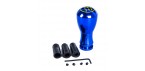 15mm Inner Hole Diameter Aluminium Alloy Cylinder Shape Car Shift Knob Cover