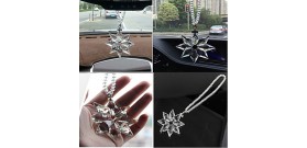 Crystal Snowflake Pendant Car