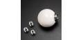 Universal White Round Ball Shaped Gear Shift Lever Knob for Manual Car Auto