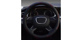 Non-slip Leather Steering Wheel Cover