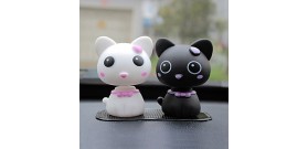 Car Lovely Head Cat Ornaments Figurines Automotive Interior Products