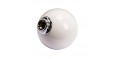 Universal White Round Ball Shaped Gear Shift Lever Knob for Manual Car Auto