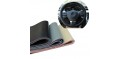Universal DIY Cowhide Leather Car Steering Wheel Cover With Needles and Thread