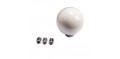 Universal White Round Ball Shaped Gear Shift Lever Knob for Manual Car Auto