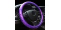 Women Steering Wheel Cover for Four Seasons Purple Yeloow White Rose Rose and Pink