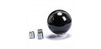 Universal White Round Ball Shaped Gear Shift Lever Knob for Manual Car Auto